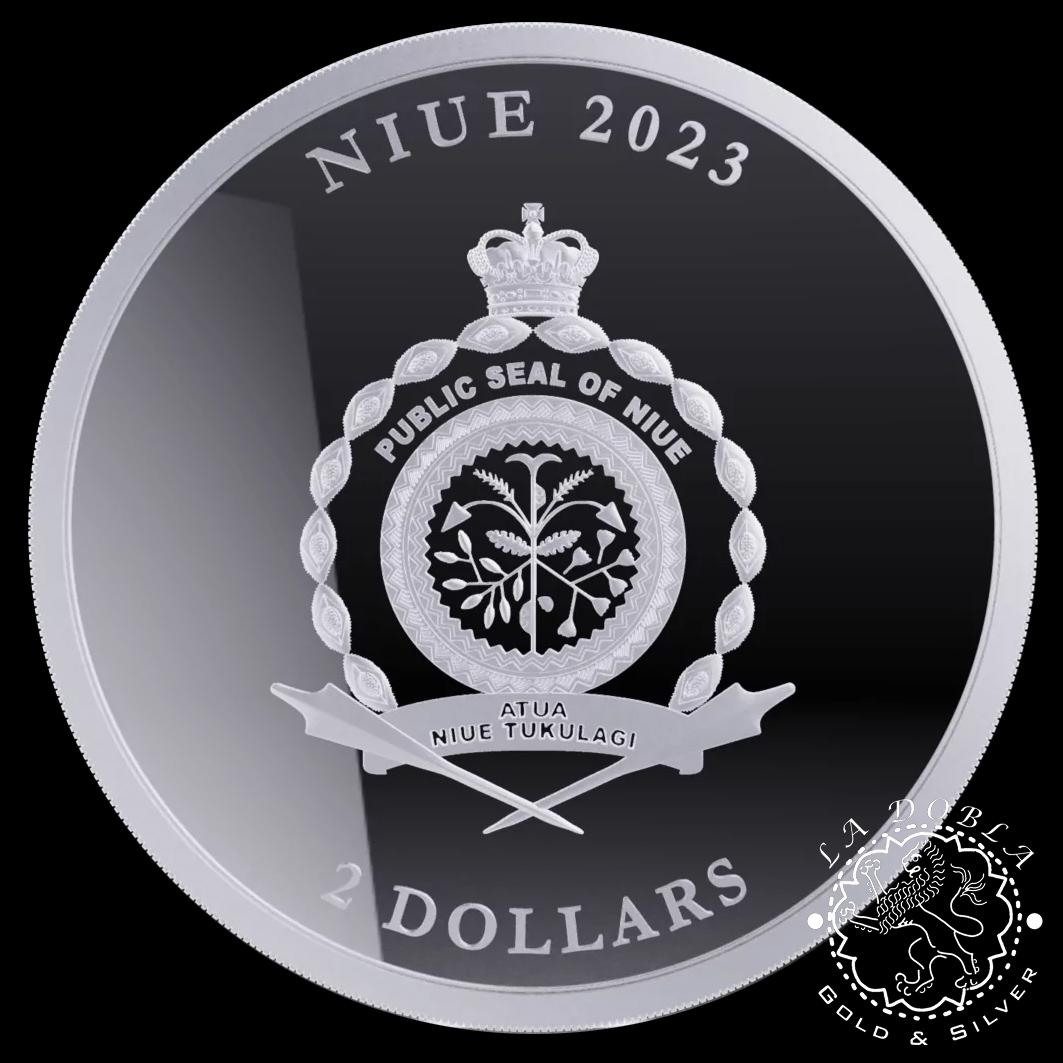 Moneda de Plata Magnum Opus 1 oz Bullion - Niue - 2023 - Imagen 2