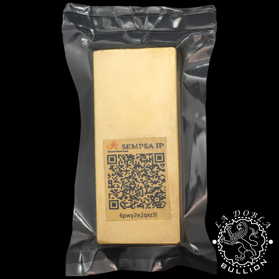 Lingote de Oro 1.000 g - SEMPSA_anverso empaquetado