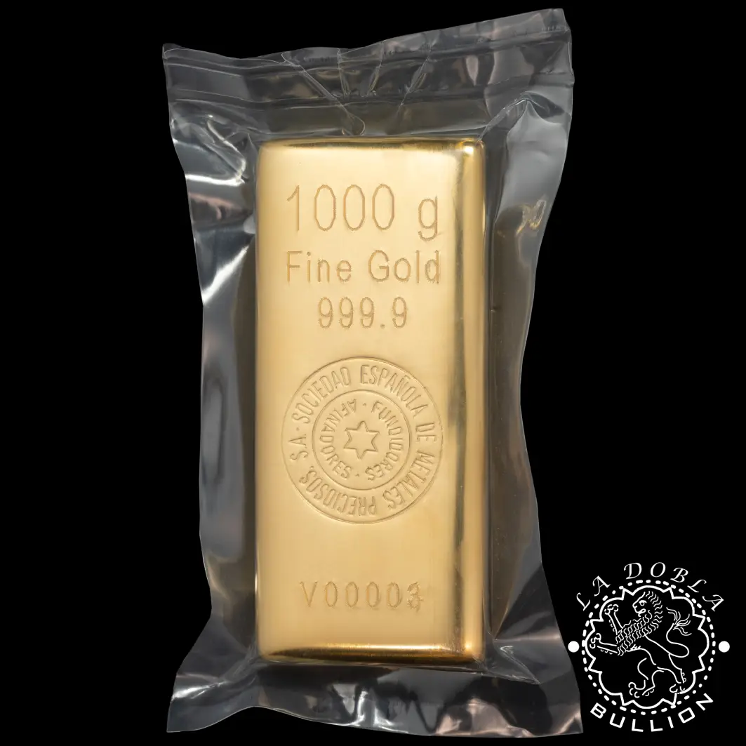 Lingote de Oro 1.000 g - SEMPSA_reverso empaquetado