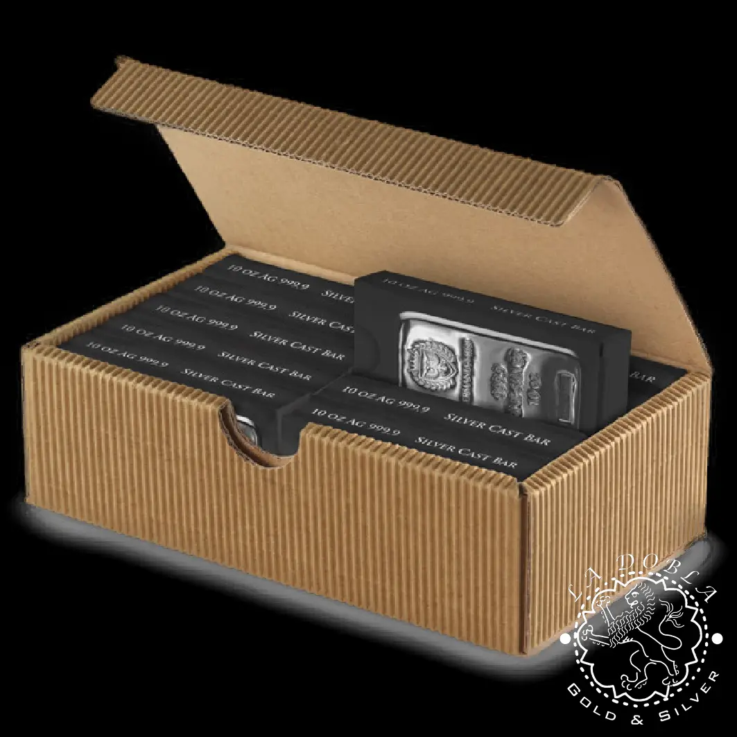 Lingote 10 oz de Plata - GERMANIA MINT_caja 10 abierta
