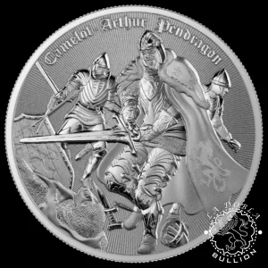 2023 - 1 Onza de Plata Proof - Camelot - Arturo Pendragon - Niue_reverso