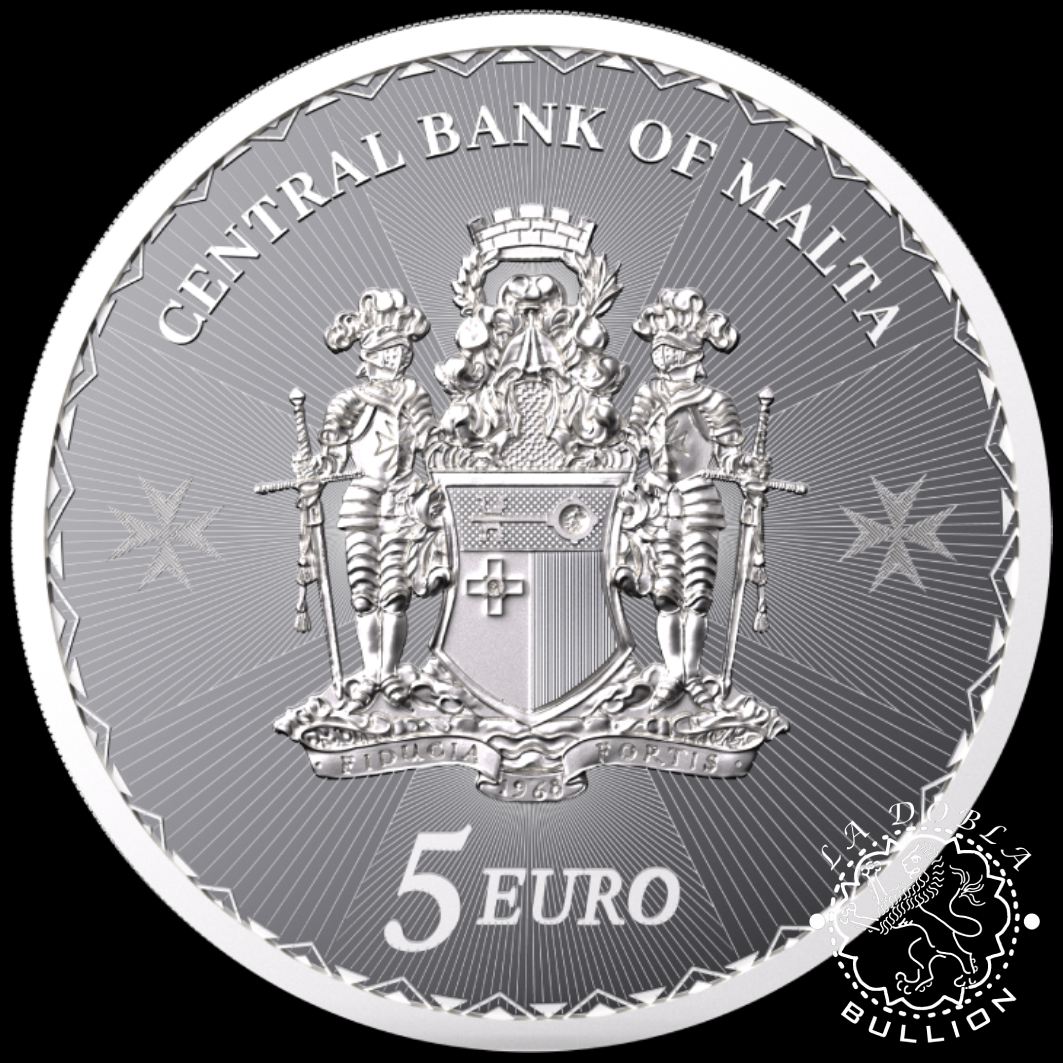 Moneda de Plata Cruz de Malta 1 oz BU - Malta - 2024_anverso