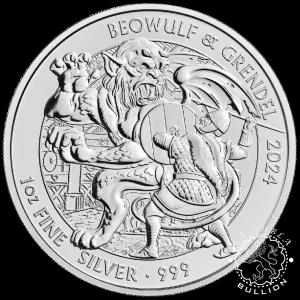 Moneda de Plata Myths & Legends Beowulf - Reino Unido - 2024_reverso