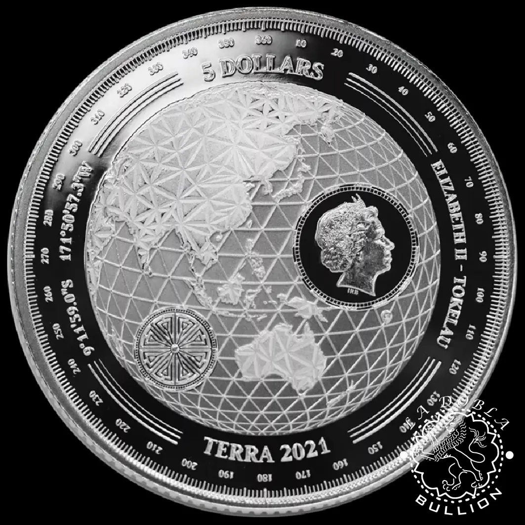 Moneda de Plata Terra 1 oz Proof Like - Tokelau - 2021_anverso