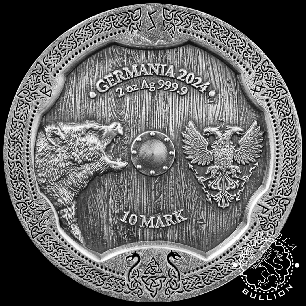 Moneda de Plata Valkyries Solveig 2 oz Altorrelieve - Germania - 2024_anverso