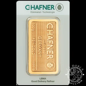 Lingote de Oro 100 g - CHafner