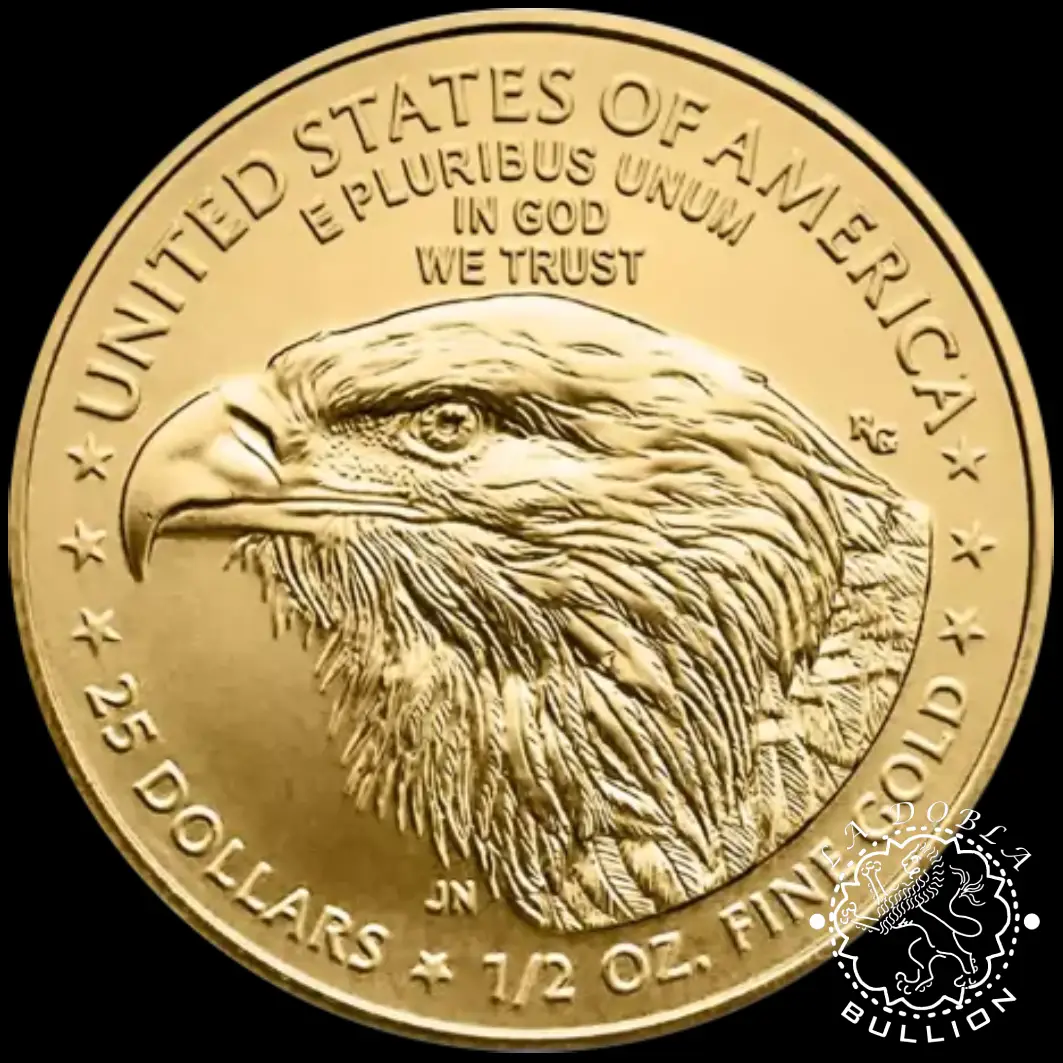 Moneda de Oro American Eagle 1-2 oz BU - EEUU - 2024_anverso