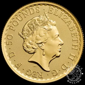 Moneda de Oro Britannia 1-2 oz BU - Reino Unido - Emisión Pasada_anverso