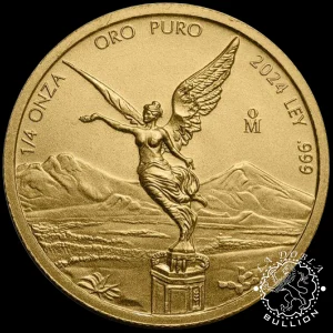 Moneda de Oro Libertad 1-4 oz BU - México - 2024_reverso