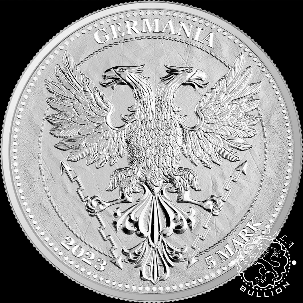 Moneda de Plata Mythical Forest - Beech Leaf - 1 oz BU - 2023 - Reverso
