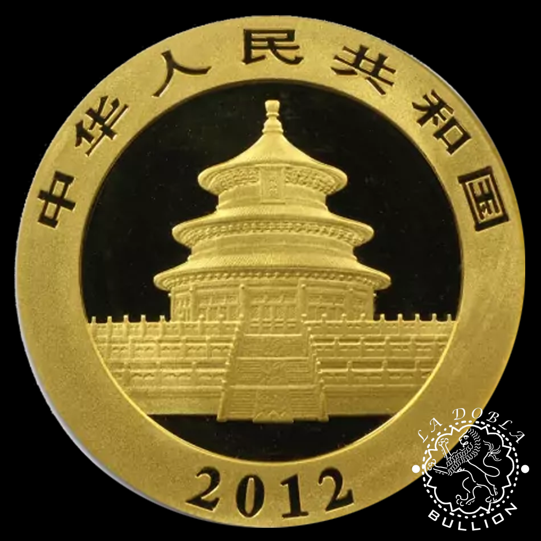 Moneda de Oro Panda 1 Oz BU - China - EMISIÓN PASADA - Anverso