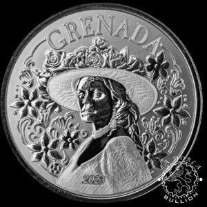 Moneda De Plata Grenada La Diablesa 1 Oz BU – Banco Central del Caribe Oriental – 2023 - Anverso