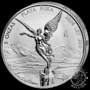Moneda de Plata Libertad 5 oz Reverse Proof - México - 2024_reverso