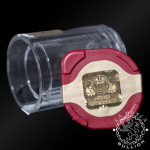 Tubo Vacío Oficial de la Münze Österreich para Moneda de Oro Filarmónica 110 Oz - Abierto