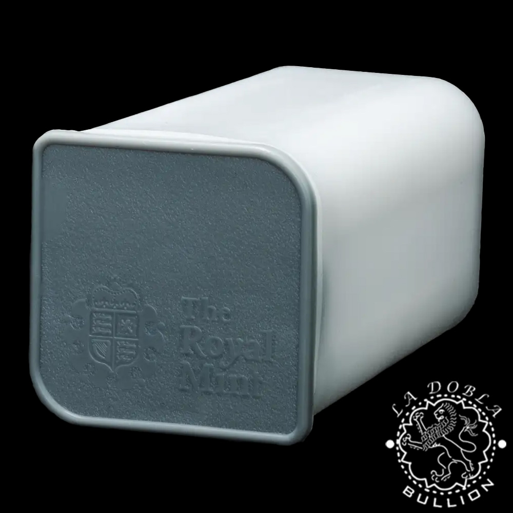 Tubo Vacío Oficial de la Royal Mint para Moneda de Plata Britannia 1 Oz