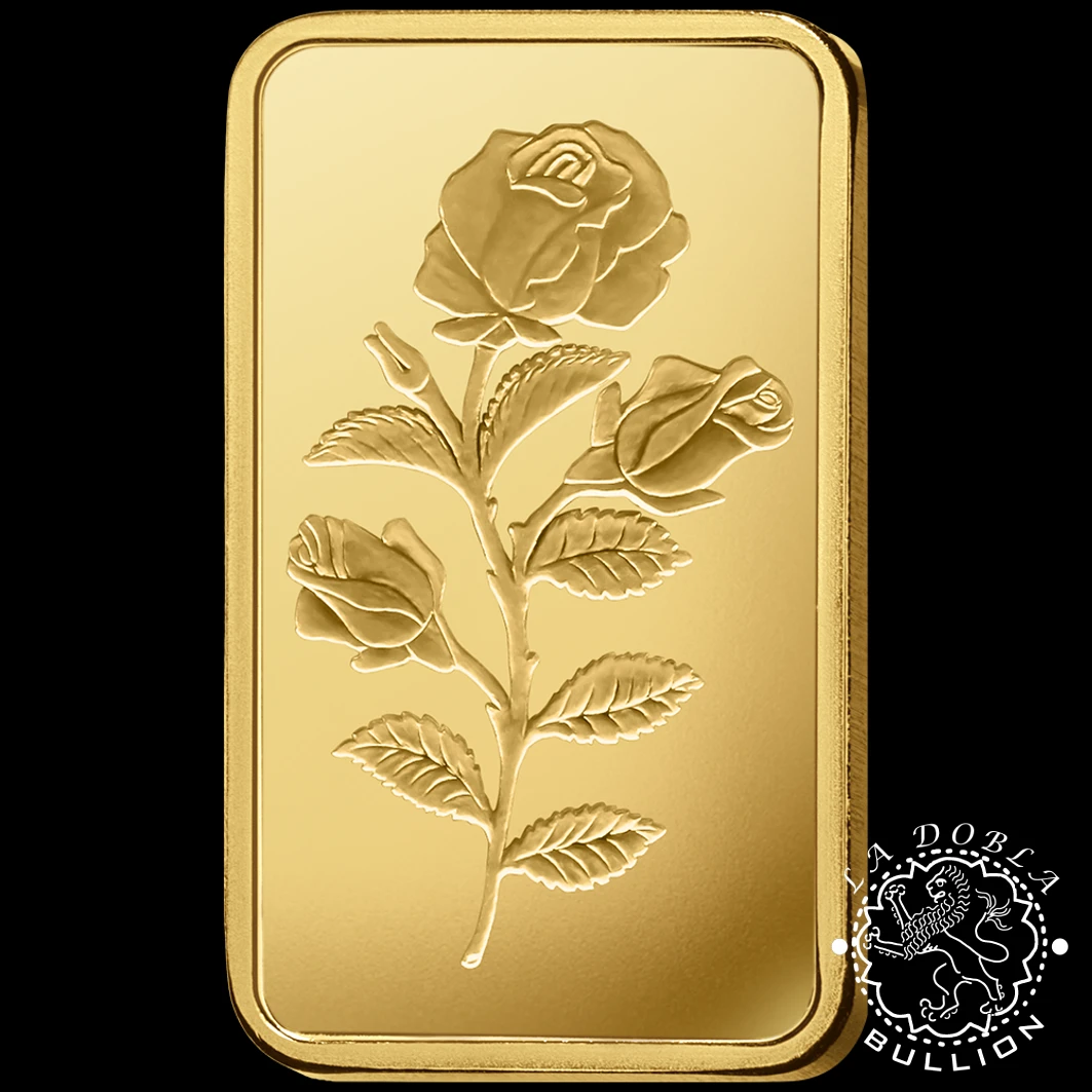 Lingote de Oro 100 g Rosa - PAMP Rose - Lingote Anverso