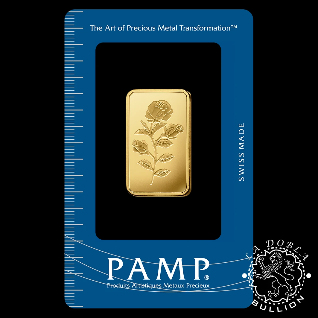 Lingote de Oro 100 g Rosa - PAMP Rose - Paquete Anverso