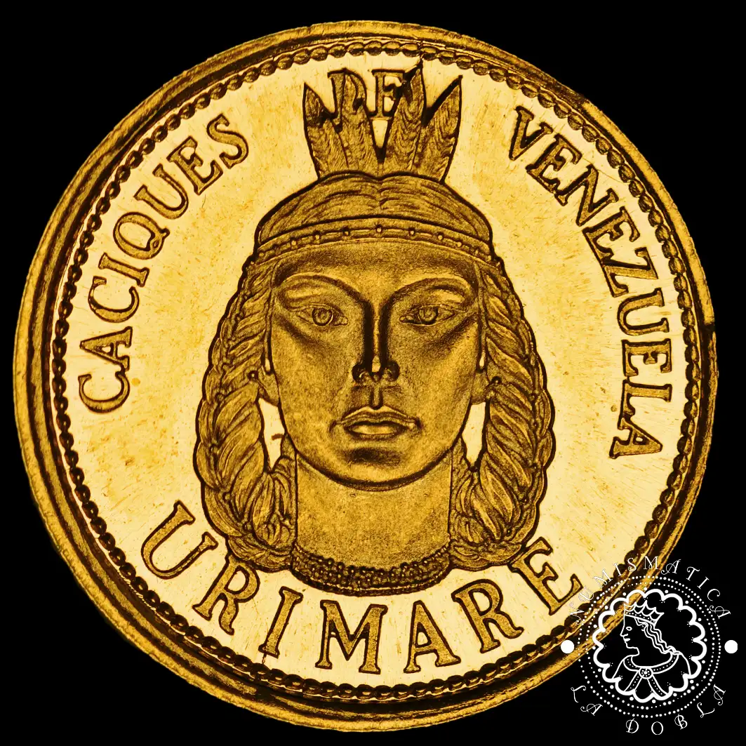 Moneda de Oro Caciques de Venezuela - 6.0 gramos - 1961 - Imagen 5
