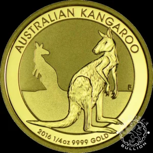 Moneda de Oro Canguro Cuarto oz BU - Australia - Emisión Pasada - Reverso