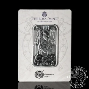 Lingote de Plata Norse Gods Odin 1 oz - Royal Mint & Germania Mint - Anverso Estuche