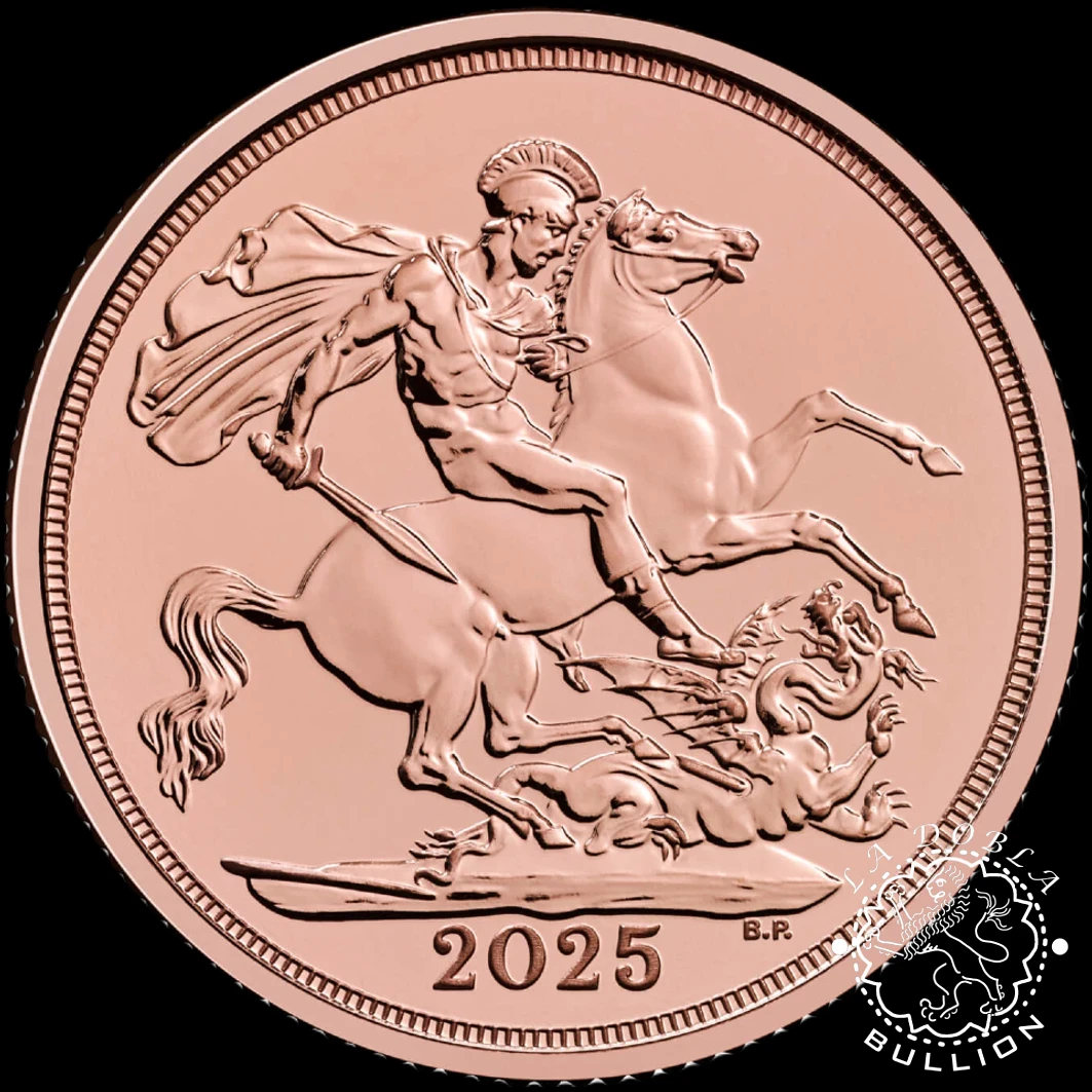 Moneda de Oro Soberano - Reino Unido - 2025 - Reverso