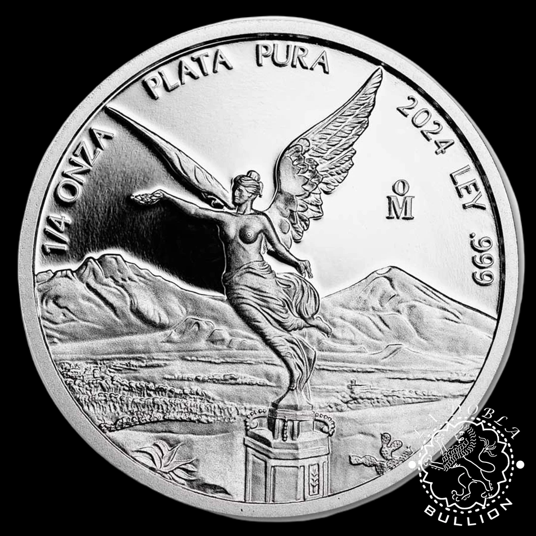 Moneda de Plata Libertad 1 4 oz Proof - México - 2024 - Reverso