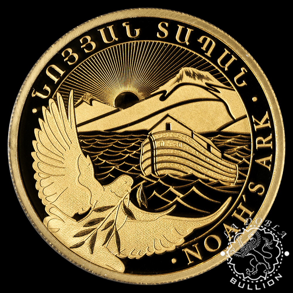 Moneda de Oro Arca de Noé 14 oz BU – Armenia – 2025 - Anverso