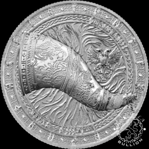 Moneda de Plata Artifacts Gjallarhorn 1 oz BU – Germania – 2024 - Anverso