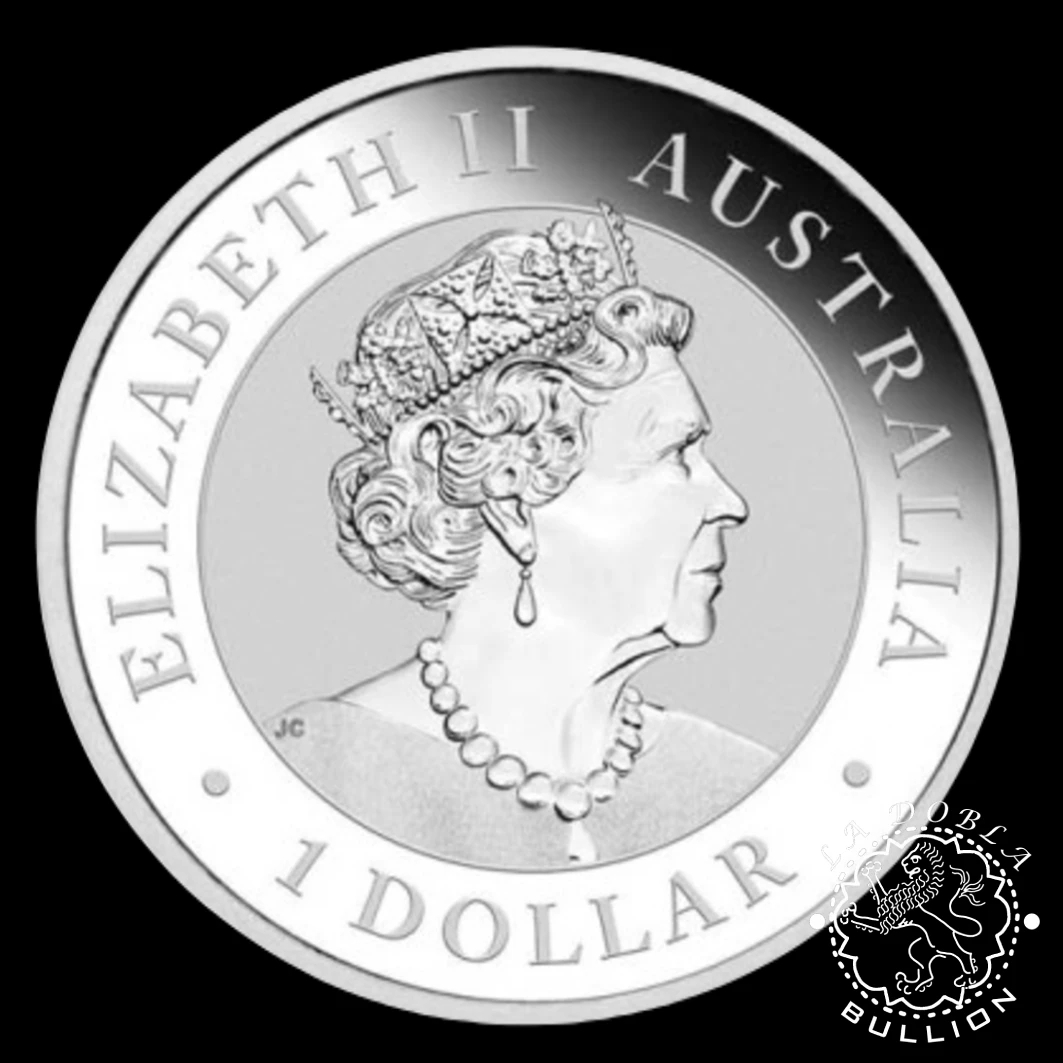 Moneda de Plata Kookaburra 1 oz BU - Australia - 2023 - Anverso