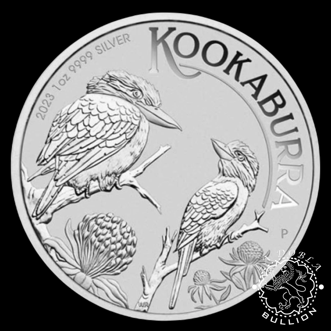 Moneda de Plata Kookaburra 1 oz BU - Australia - 2023 - Reverso