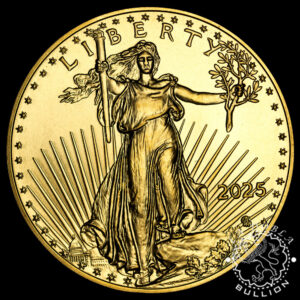 Moneda de Oro American Eagle 1 oz BU – EE.UU. – 2025 - Reverso