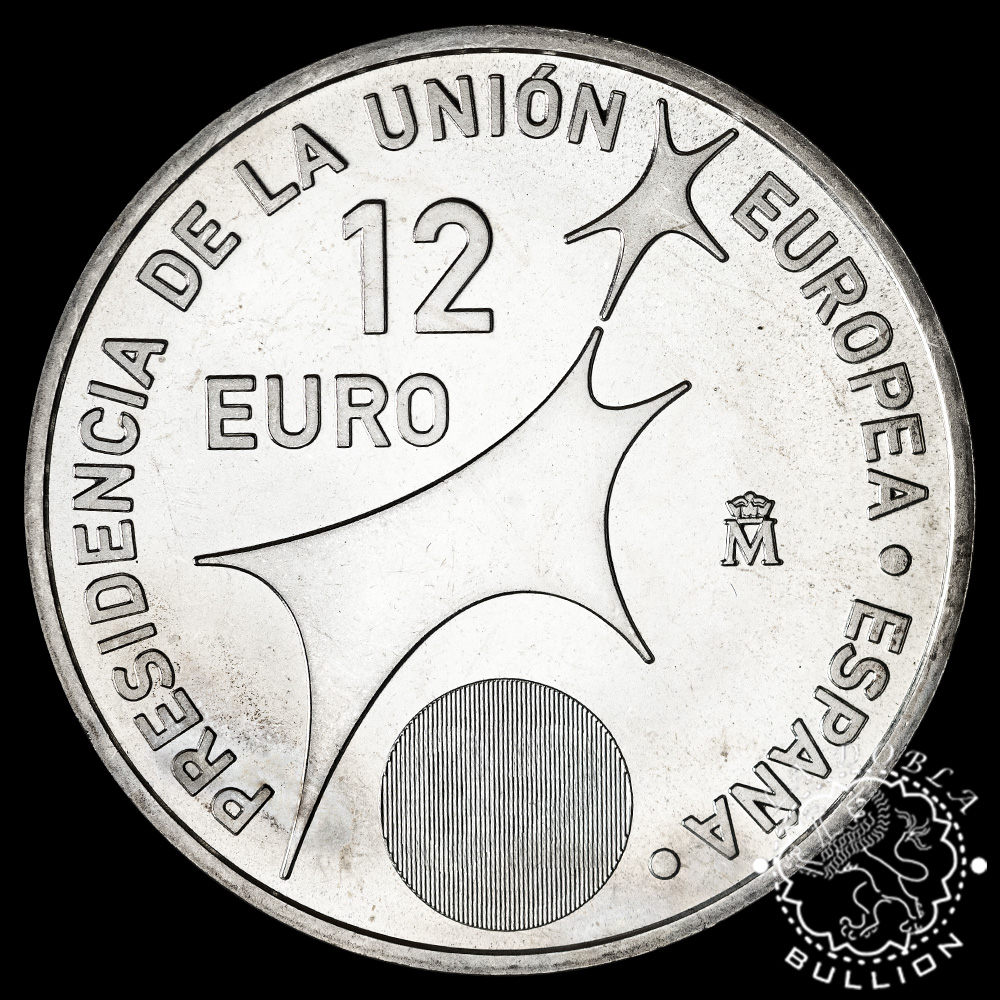 2002 - 12 Euros de Plata - Presidencia Unión Europea - ESPAÑA - Reverso