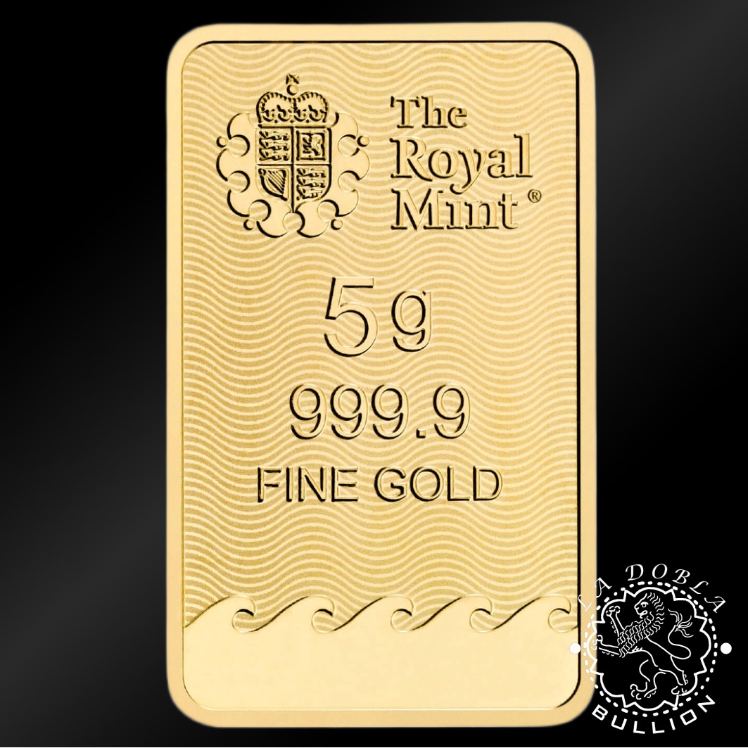 Lingote de Oro Britannia 5g - Royal Mint - Lingote Anverso - Nuevo