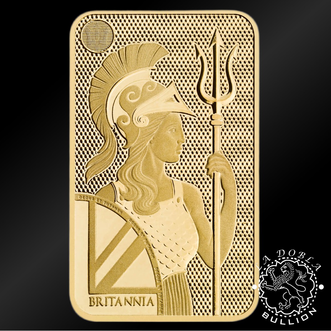 Lingote de Oro Britannia 5g - Royal Mint - Lingote Reverso - Nuevo