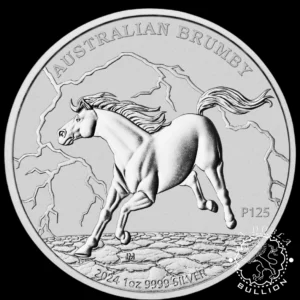 Moneda de Plata Australian Brumby 1 oz BU - Australia - 2024 - Reverso
