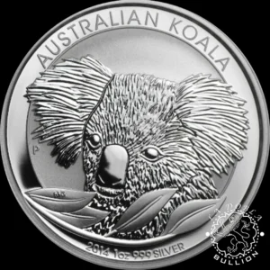 Moneda de Plata Koala 1 oz BU - Australia - 2014 - Reverso