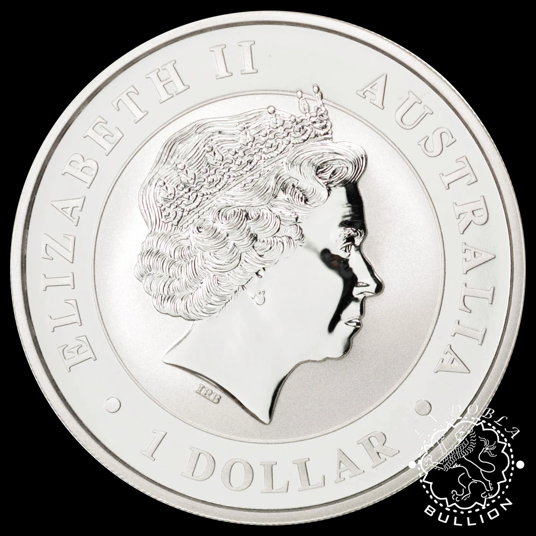 Moneda de Plata Kookaburra 1 oz BU - Australia - 2014 - Anverso