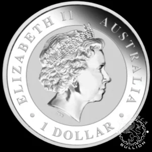 Moneda de Plata Kookaburra 1 oz BU - Australia - 2017 - NGC MS - Anverso