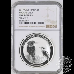 Moneda de Plata Kookaburra 1 oz BU - Australia - 2017 - NGC Unc Details