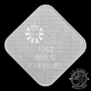 Lingote De Plata The Queen's Beasts 10 oz – The Royal Mint – 2025 - Anverso