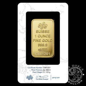 Lingote de Oro 1 oz Rosa - PAMP Rose - Anverso Estuche