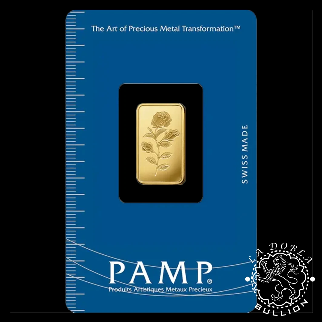 Lingote de Oro 2,5 g Rosa - PAMP Rose - Reverso Estuche