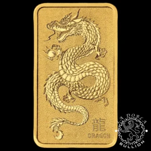 Lingote de Oro Lunar Dragon 1oz BU - Australia - 2025 - Lingote Reverso