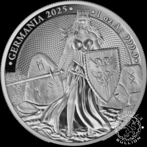Moneda de Plata Germania 1 oz Proof - Germania - 2025 - Reverso