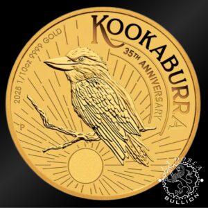 Moneda de Oro Kookaburra 1 10 oz BU - Australia - 2025 - Reverso