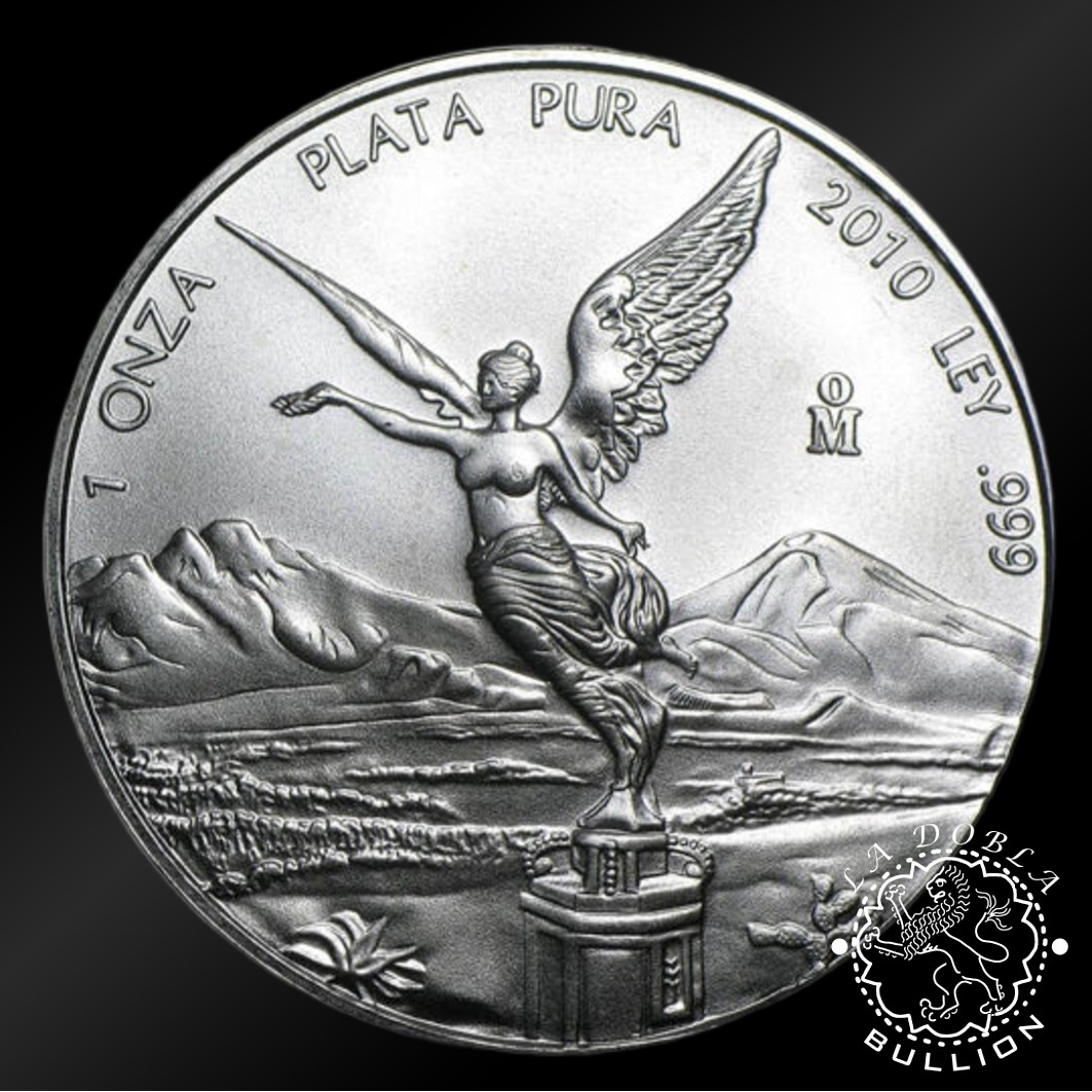 Moneda de Plata Libertad 1 oz BU - México - 2010 - Reverso