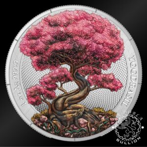 Moneda de Plata Mythical Forest Yggdrasil Spring - 1 oz BU - 2025 - Reverso