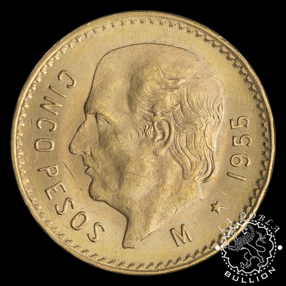 Moneda de Oro 5 Pesos - Hidalgo - México - Año Aleatorio