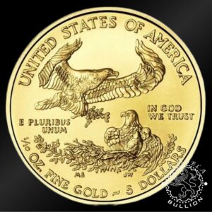 Moneda de Oro American Eagle 1 10 oz BU - EE.UU. - EMISIÓN PASADA - Anverso
