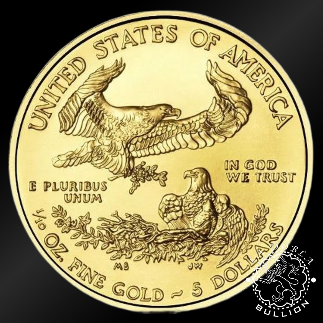 Moneda de Oro American Eagle 1 10 oz BU - EE.UU. - EMISIÓN PASADA - Anverso